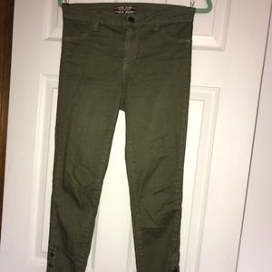 Olive Green Skinny Jeans